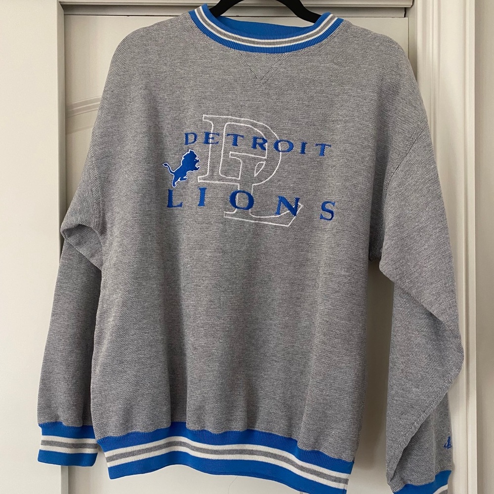 Detroit lions vintage sweatshirt crew neck